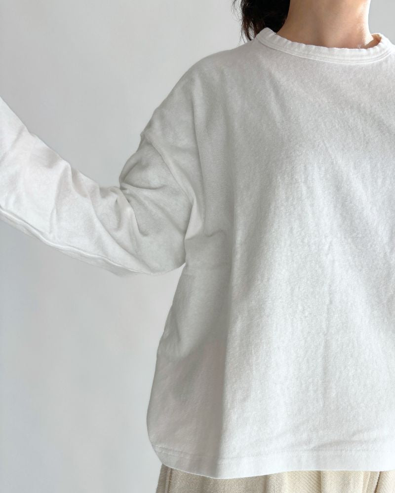 jersey pullover in White