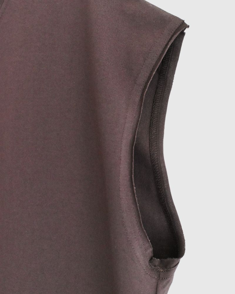 CALM French Sleeve T-shirt in Brown