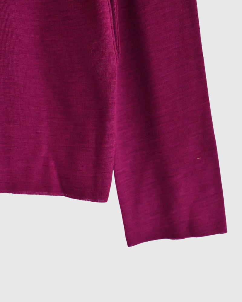 High-neck slim fit (wool) in CherryPurple