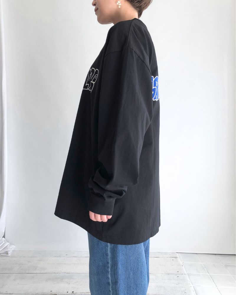 Graphic Logo Long Sleeve Tee (MENS) in Black