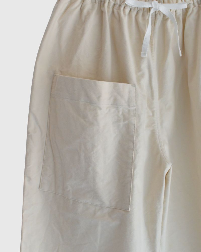 Asymmetrical Baker Pants (Moleskin)  in Ivory