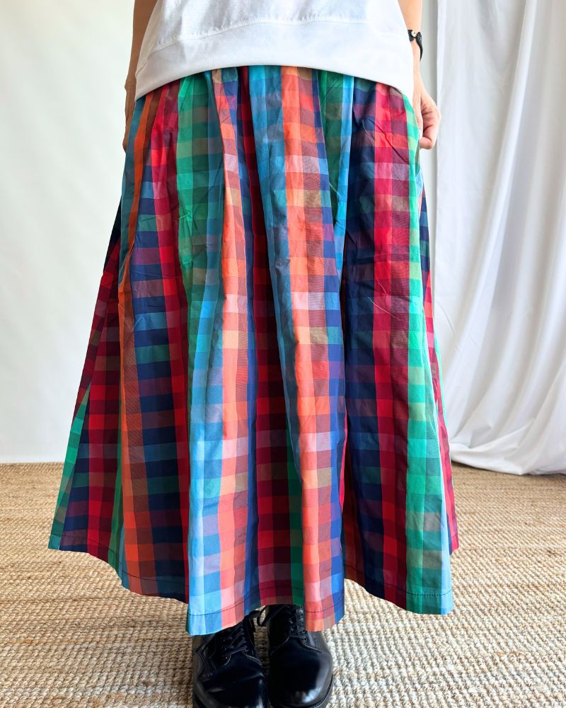 CHECK A LINE SKIRT 'FELINA' in Multi