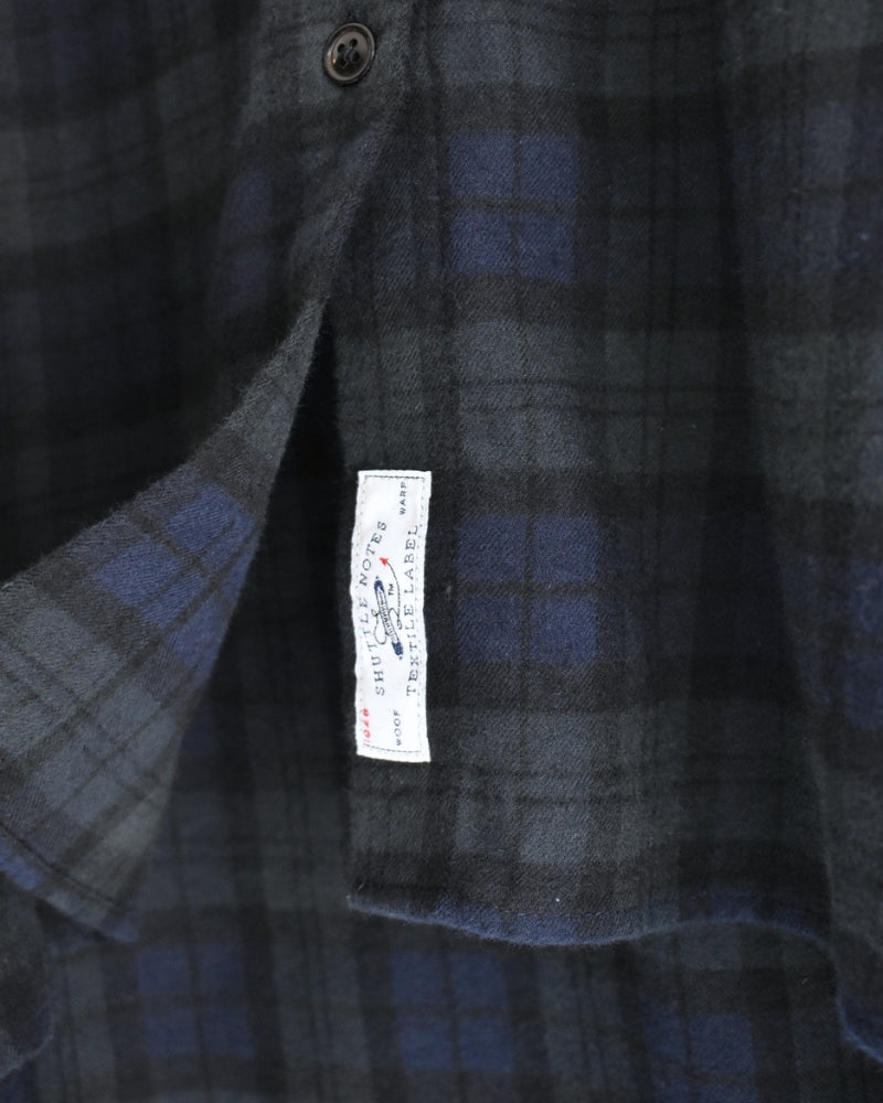 Oversized Shirt in Black Watch Check