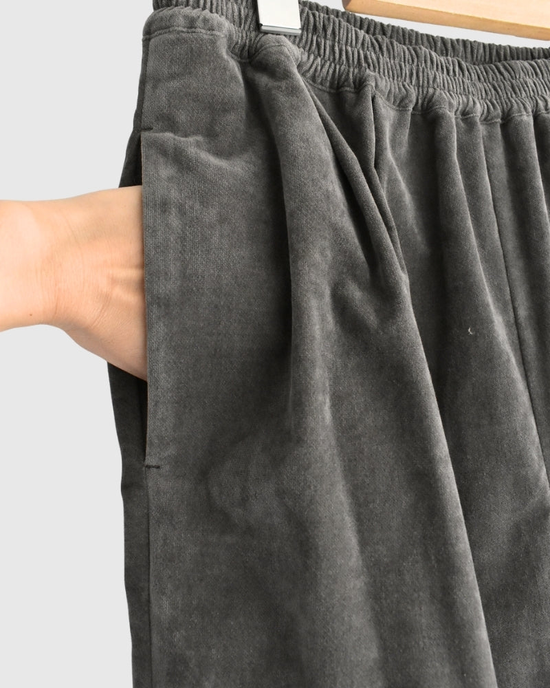 Velvet Semi Wide Easy Pants in Brown