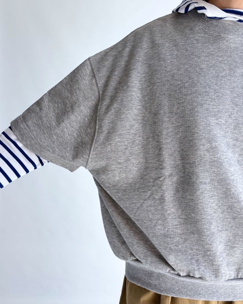 Sweat Cocoon Vest in TopGray