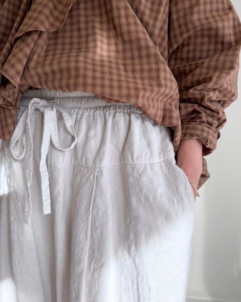 [Pre-order] F/W G1223 Antique Jacquard Wide Pants (End of Aug - Early Sep)