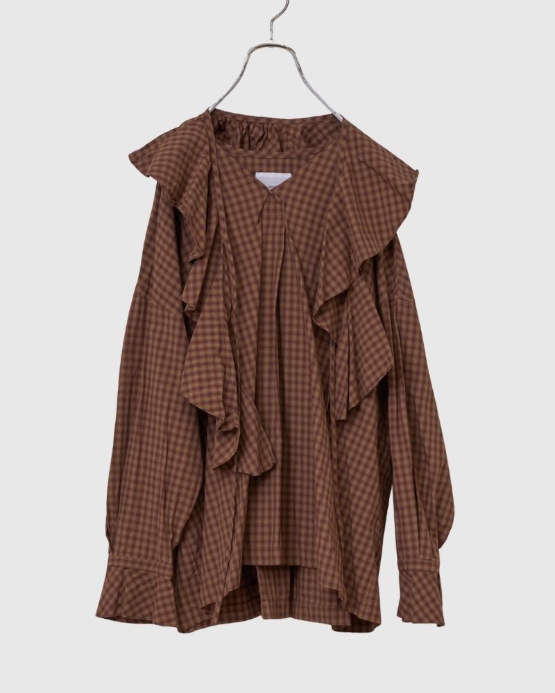 [Pre-order] F/W RS011 2Way Frill Collar Blouse (Early Sep - Mid Sep)