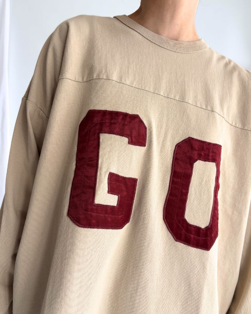 GO Football Long Sleeve T-Shirt in Gray