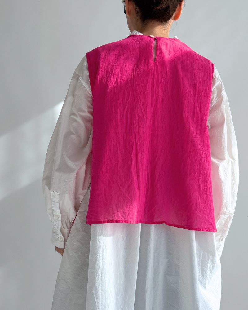 Boil Sleeveless Stack Blouse in Pink