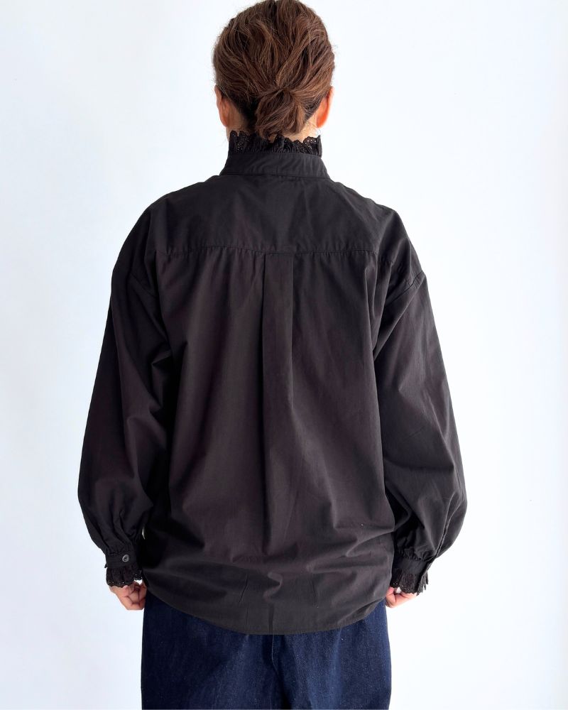 Vintage Lace Blouse in Black