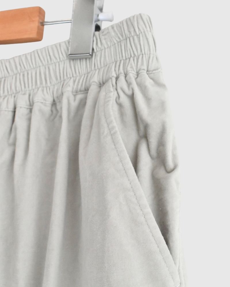 Easy Wide Pants (Velvet) in LightGray