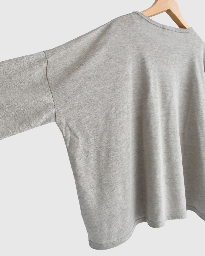 Linen Jersey Pullover in Natural