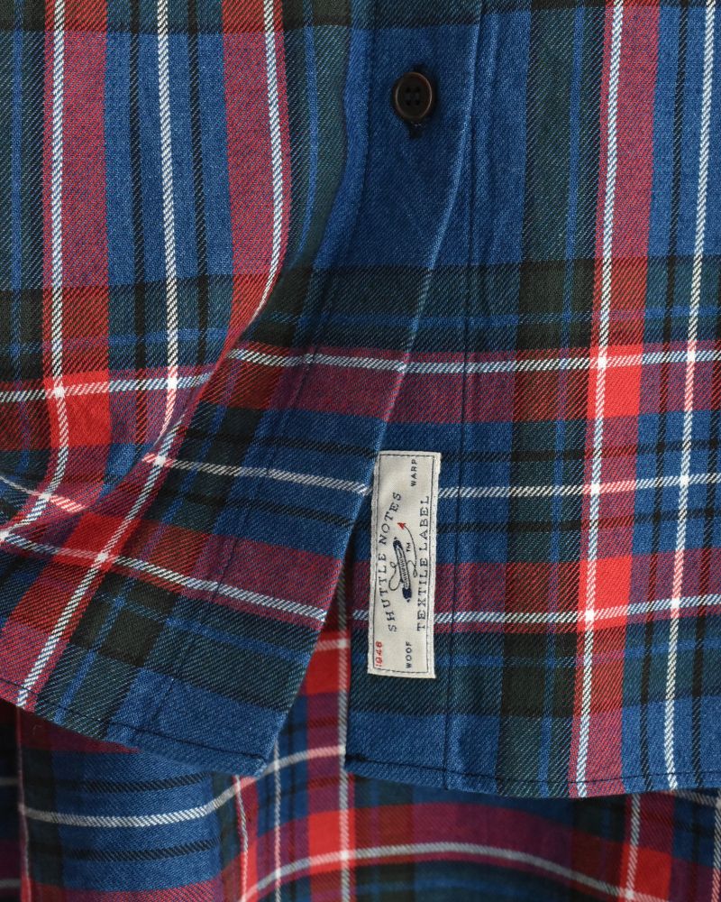 INDIGO Tartan Overshirt in Blue