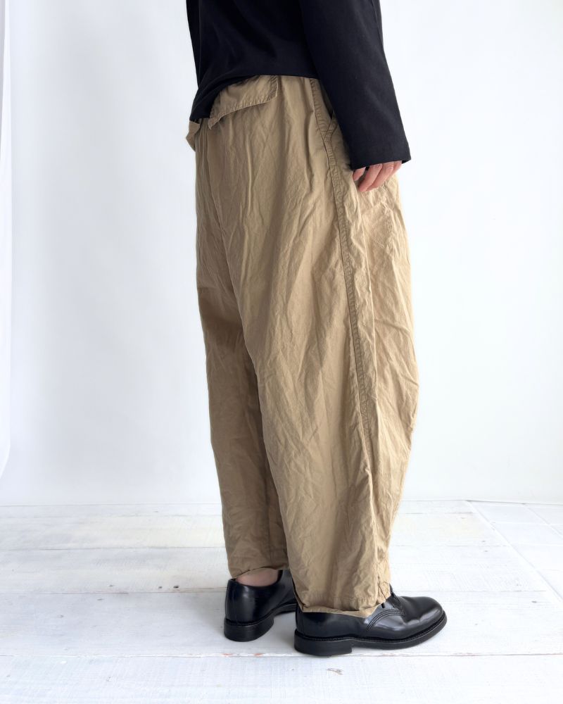 Cotton Silk Pants in Beige