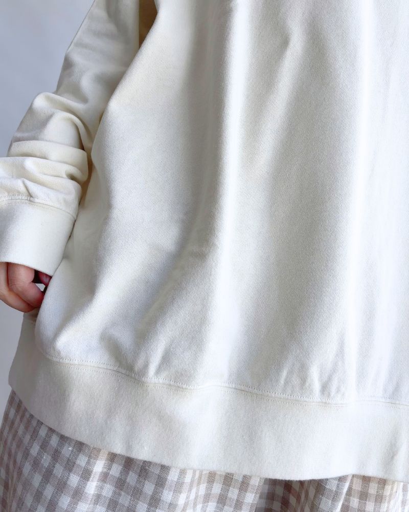 Lined Sweatshirt in White