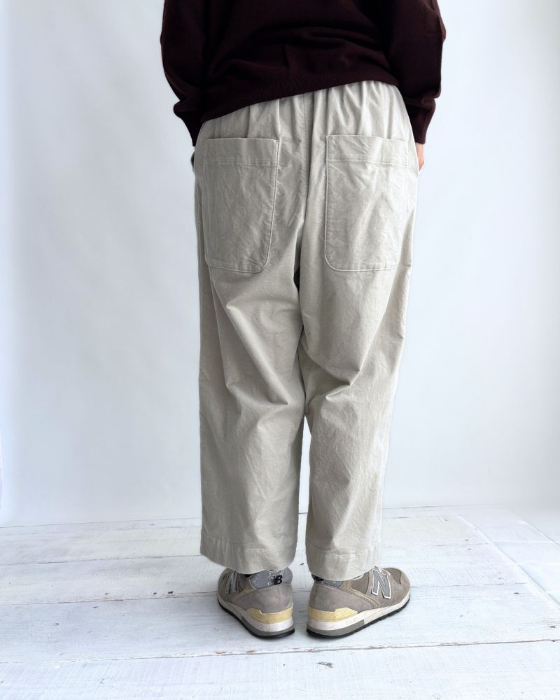 Easy Wide Pants (Velvet) in LightGray