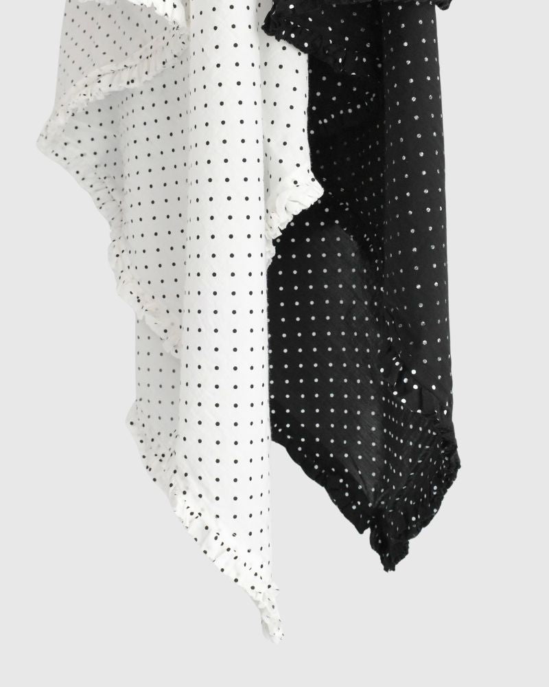 Dotted frill stole