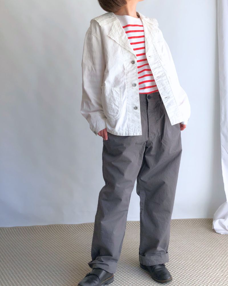 ARMY Herringbone Jacket in White