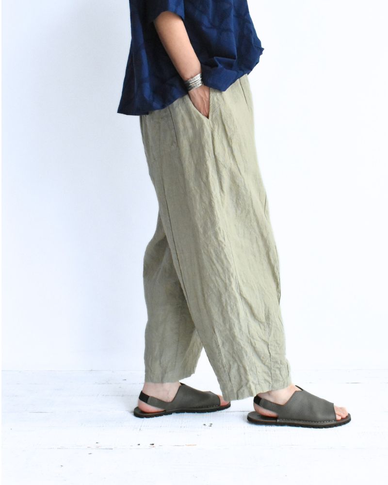 40/- Linen Charlie Pants in Beige