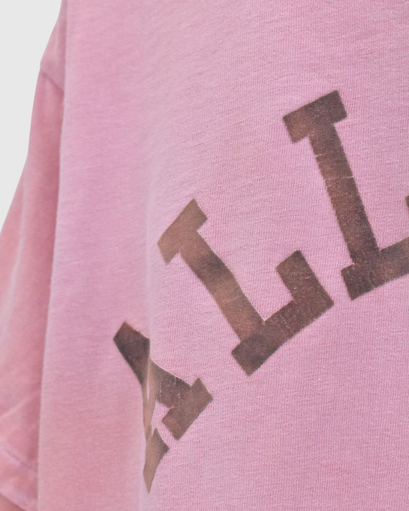 Vintage Cotton Jersey ALL GOOD T-Shirt in Pink