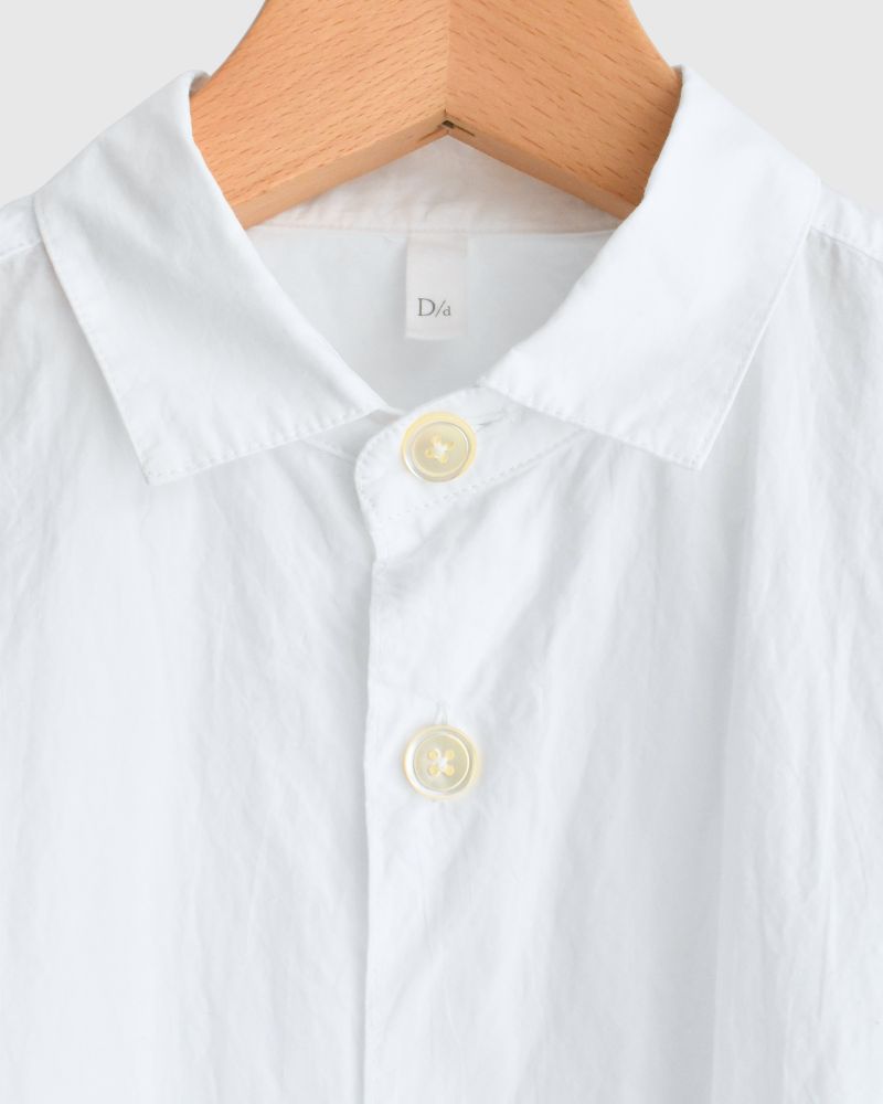 Drawstring shirt in White