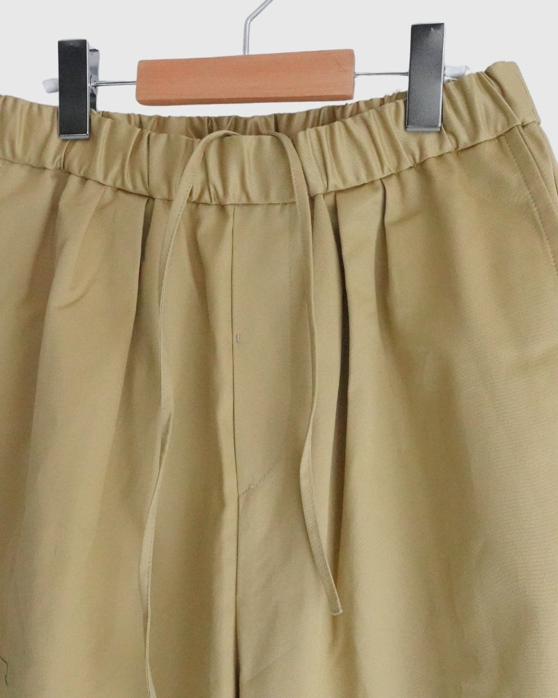 West Point 2-Tuck Tapered Easy Pants in Beige