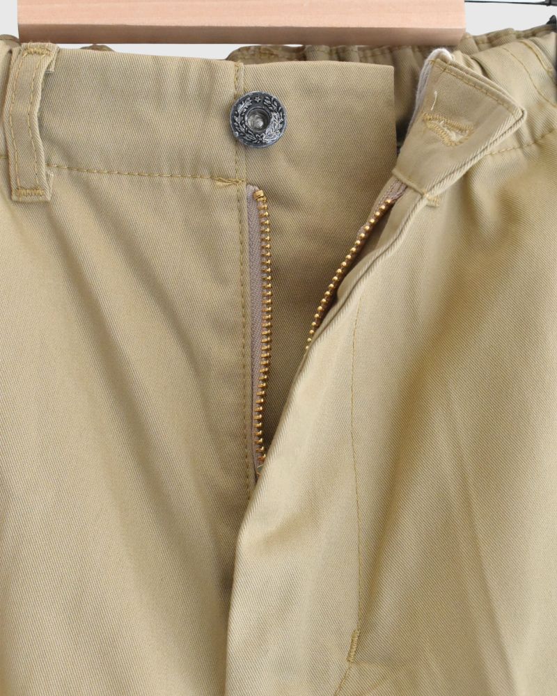PE/C Twill Center Press Pants in Beige