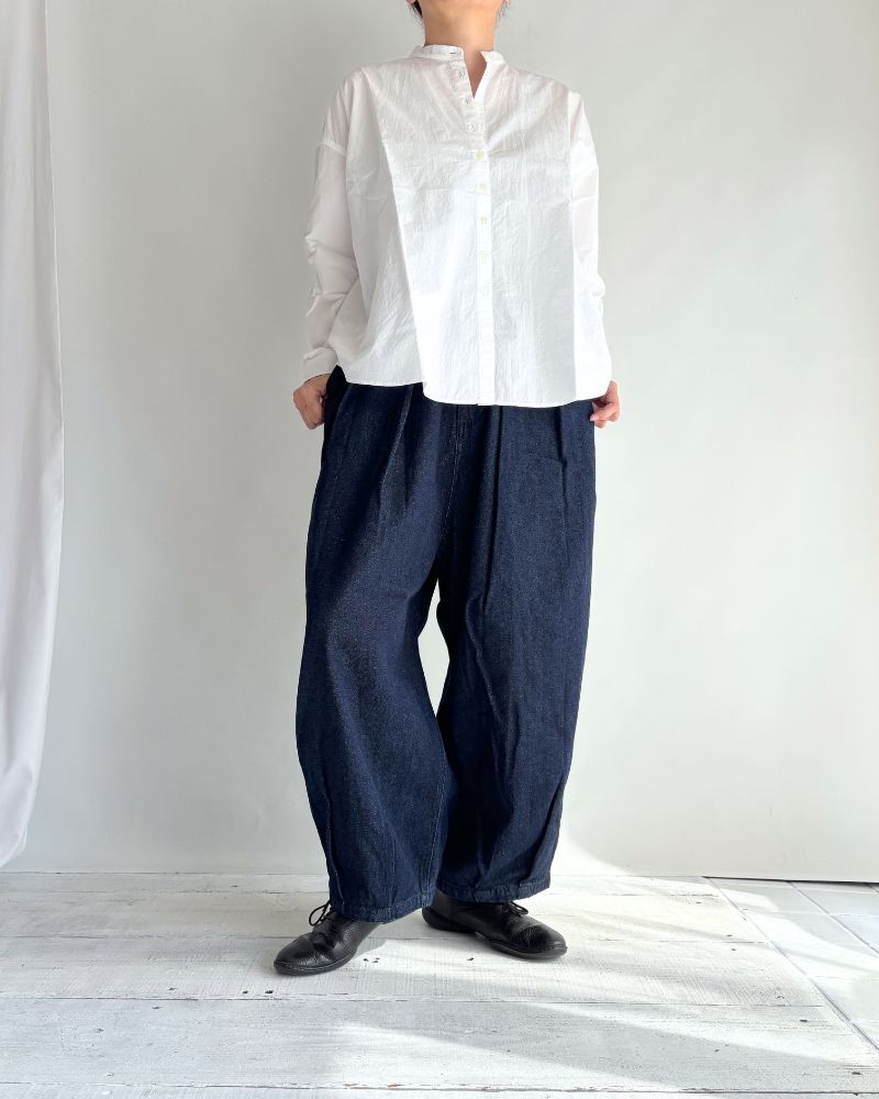 Hem Design Cocoon Silhouette Denim 'SAFY' in OneWash
