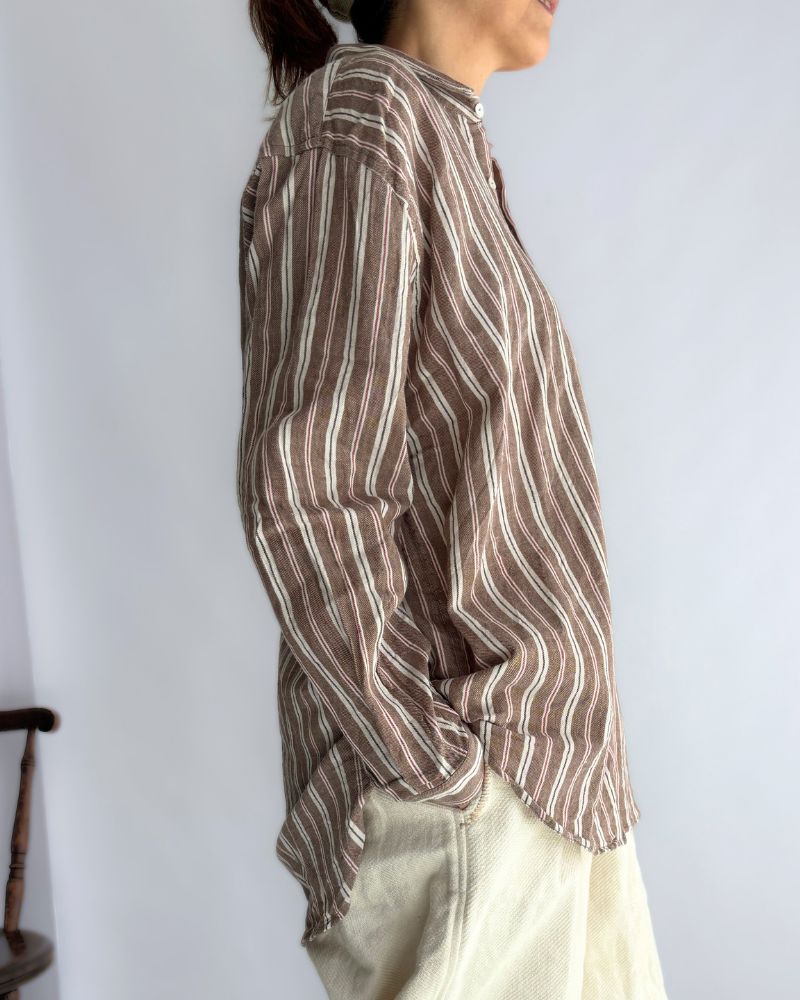 Bengal Stripe Shirt in Brown