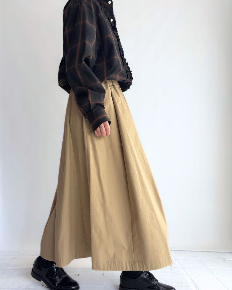DOLLY-TWILL Tack Skirt in Beige