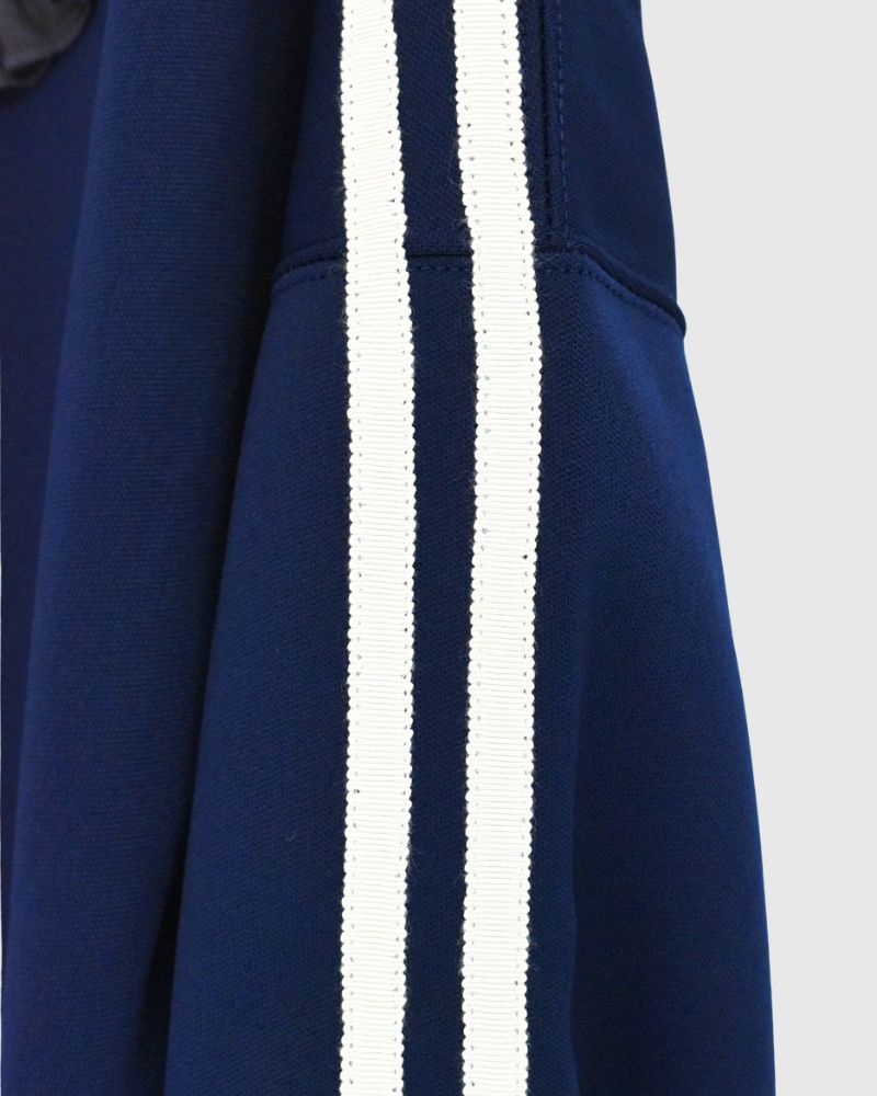 Track Frill Cardigan in Navy