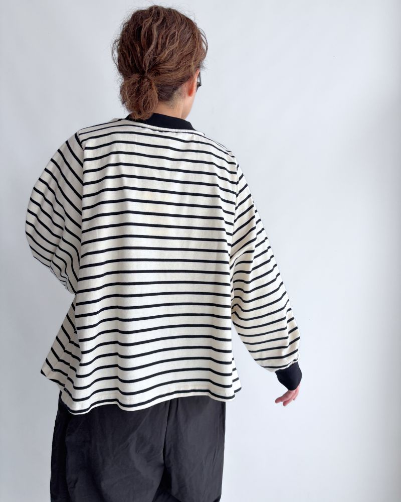 WIDE FLARED BOARDER TOPS 'ANDI' in Off