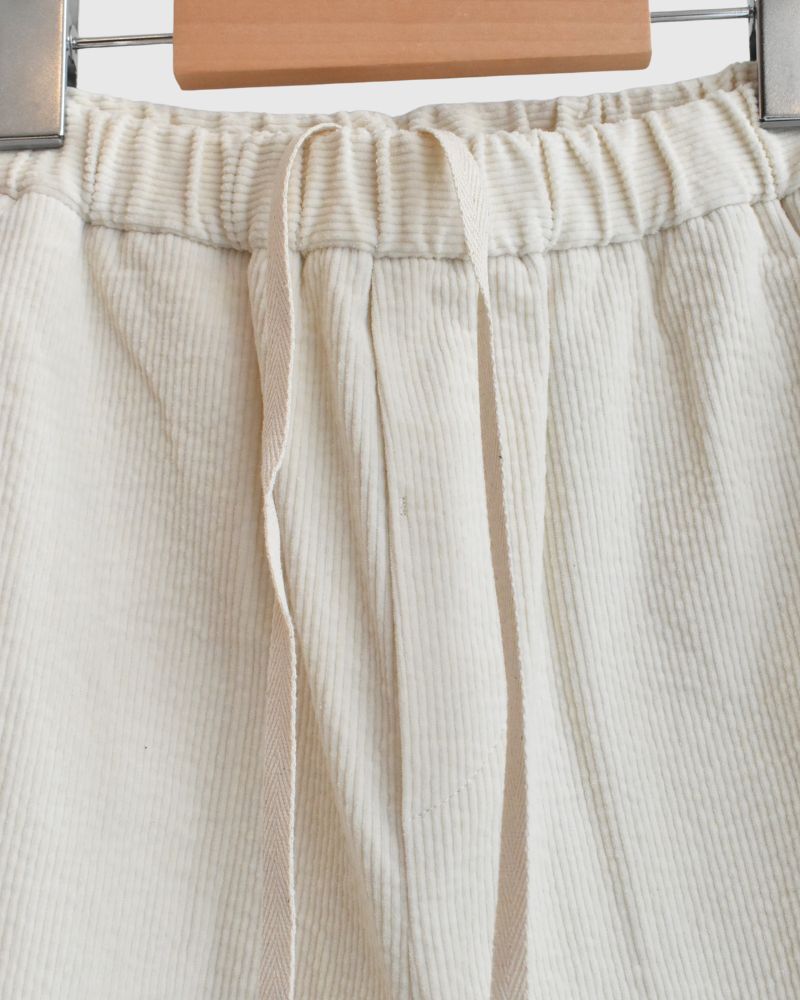 11WALE CORDUROY EASY TAPERED PANTS in OffWhite