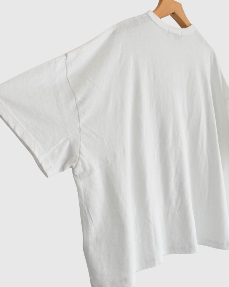Wide T-shirt in White