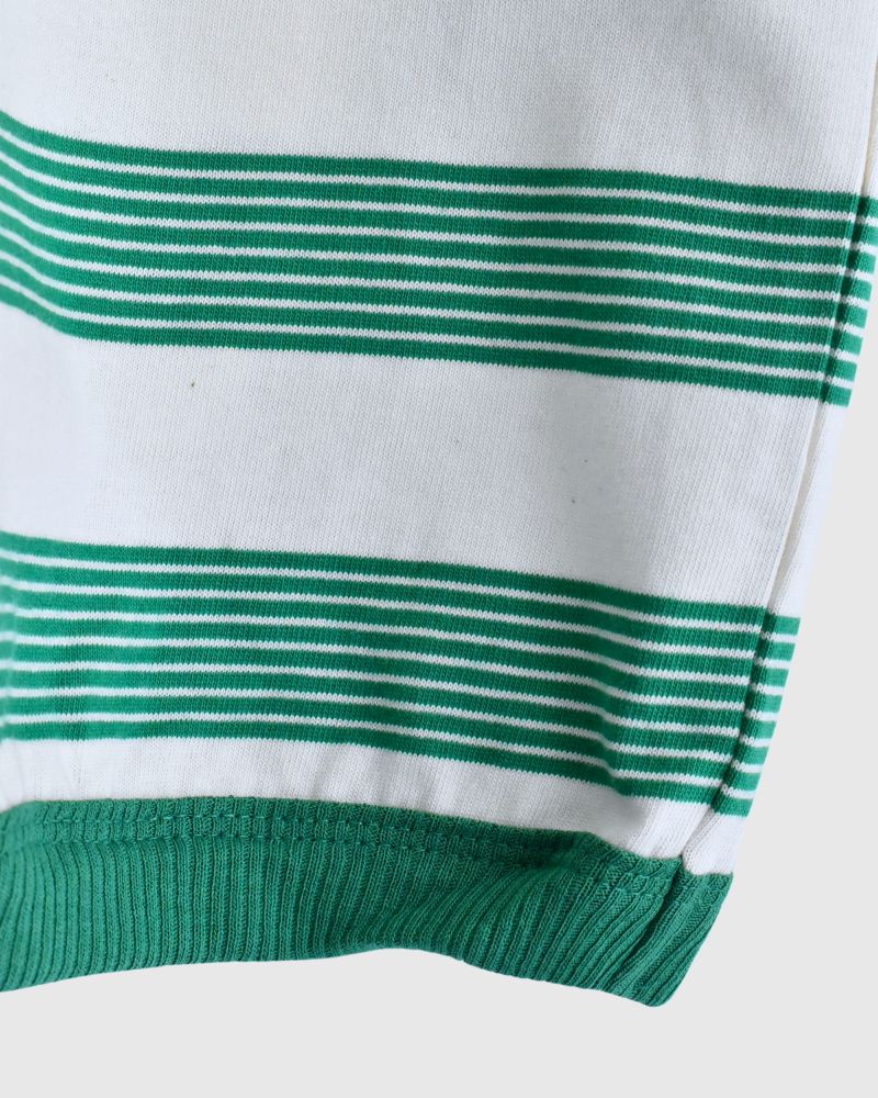 Wide silhouette striped top 'KUPE' in Green