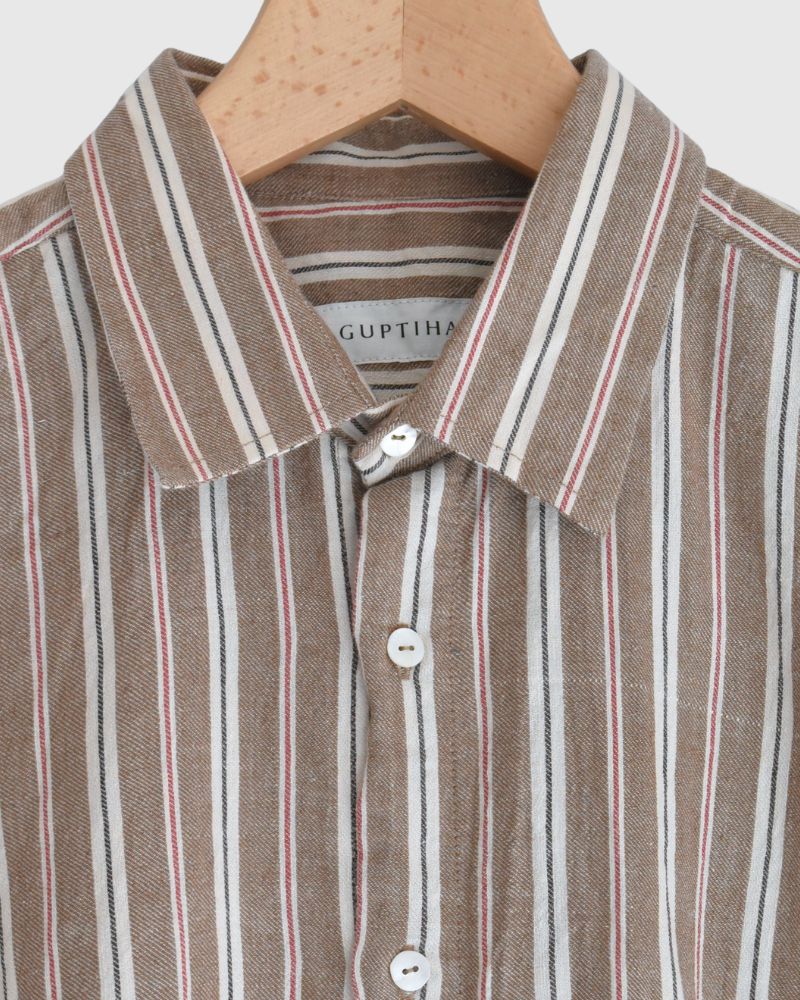 Bengal Stripe Shirt in Brown