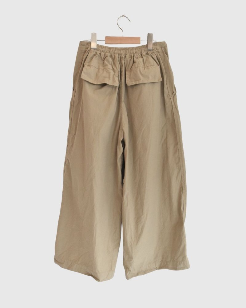 Cotton Silk Pants in Beige