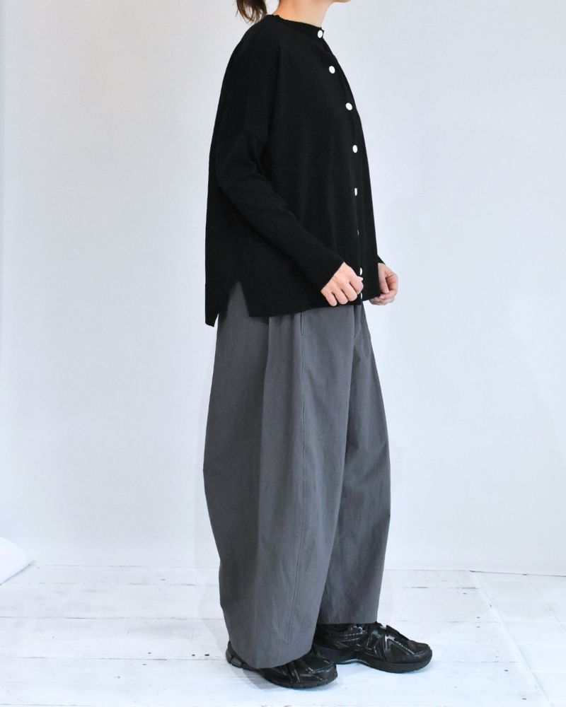 Barrel Leg Pants (Buff Cloth) in DarkGray