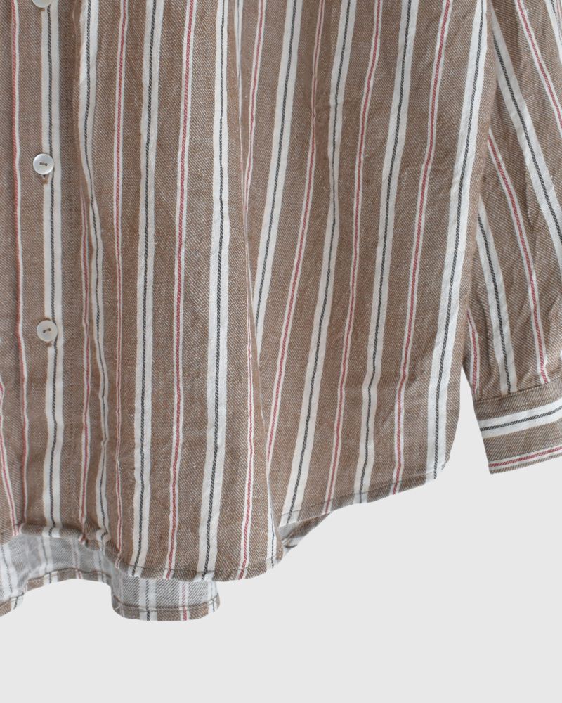 Bengal Stripe Shirt in Brown