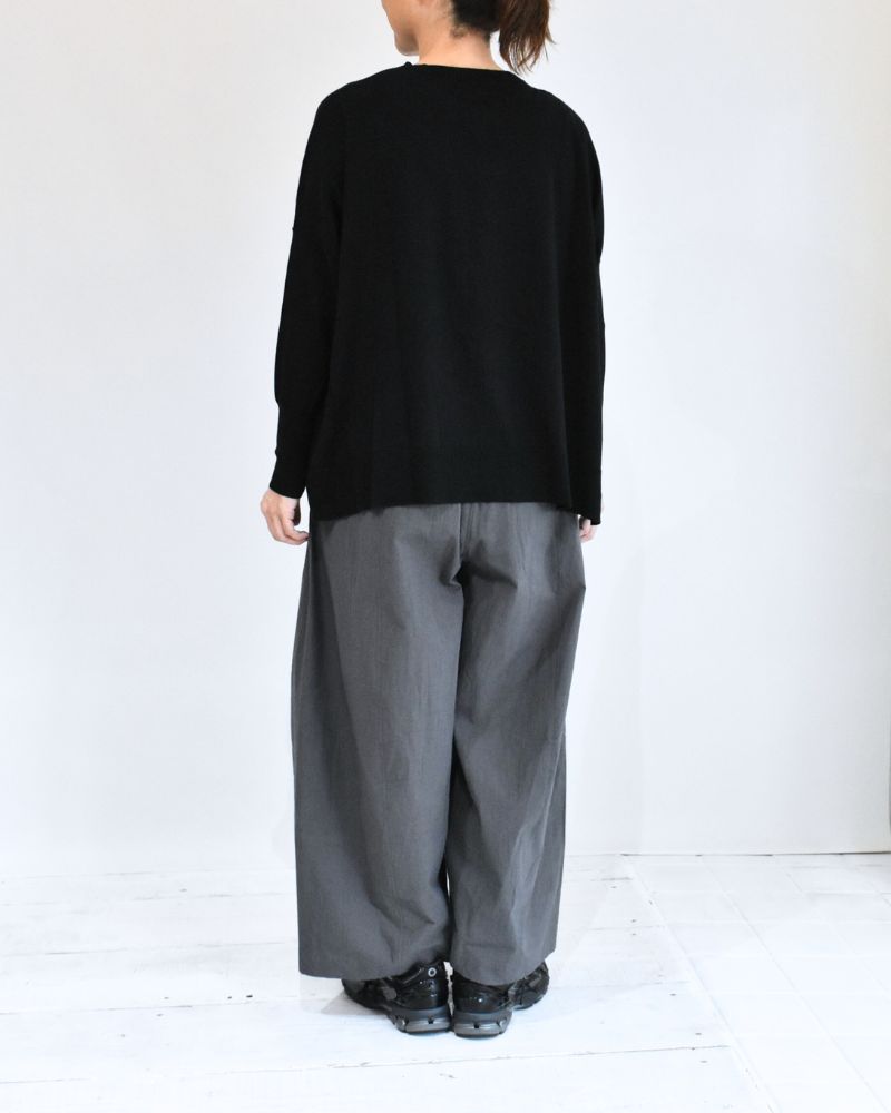 Barrel Leg Pants (Buff Cloth) in DarkGray