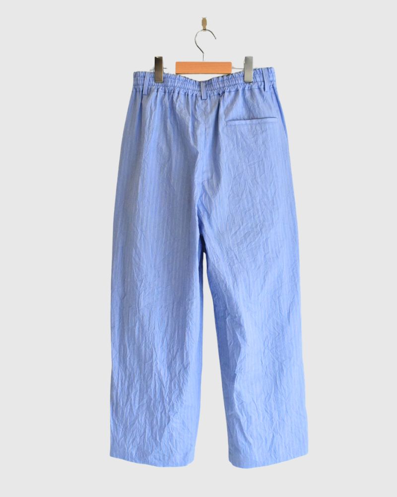 HAKU-CC Tuck Pants in SaxStripe