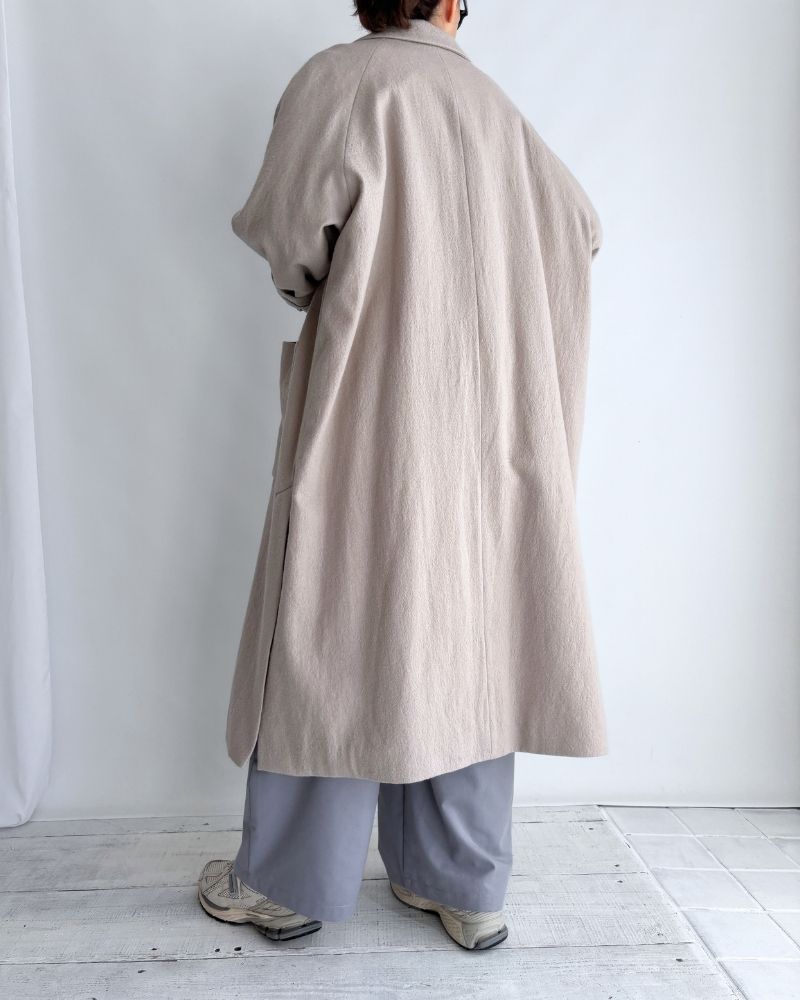 Wool Coat in Beige