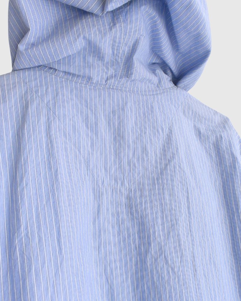 Hoodie shirt in White/Sax Stripe