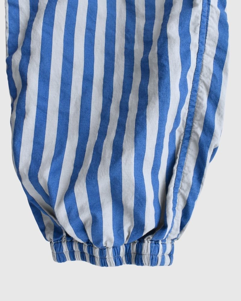 POPLIN WIDE STRIPE (OVERDYE) EASY PANTS in MilkyGrey