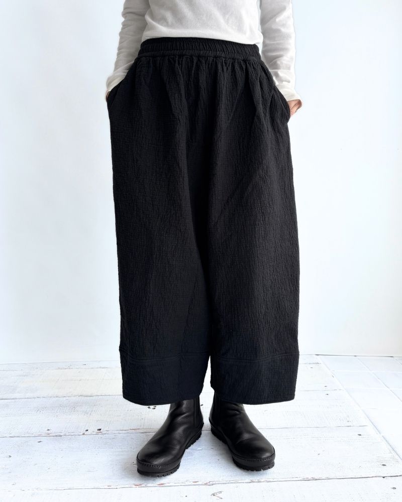 Original Random Stripe Quilted Nouveau Pants in Black