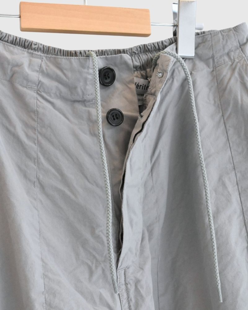 Cotton Silk Pants in Gray