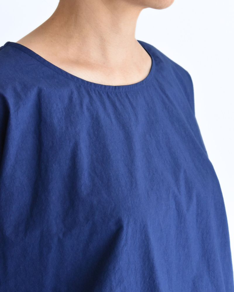 Drawstring Pullover in Blue
