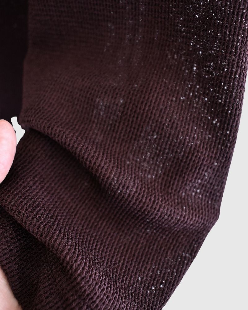 RANDOM WAFFLE CARDIGAN in Burgundy