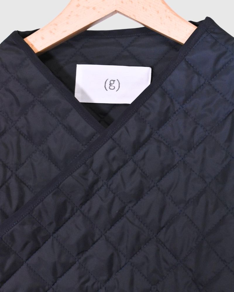 quilted cache-coeur short coat