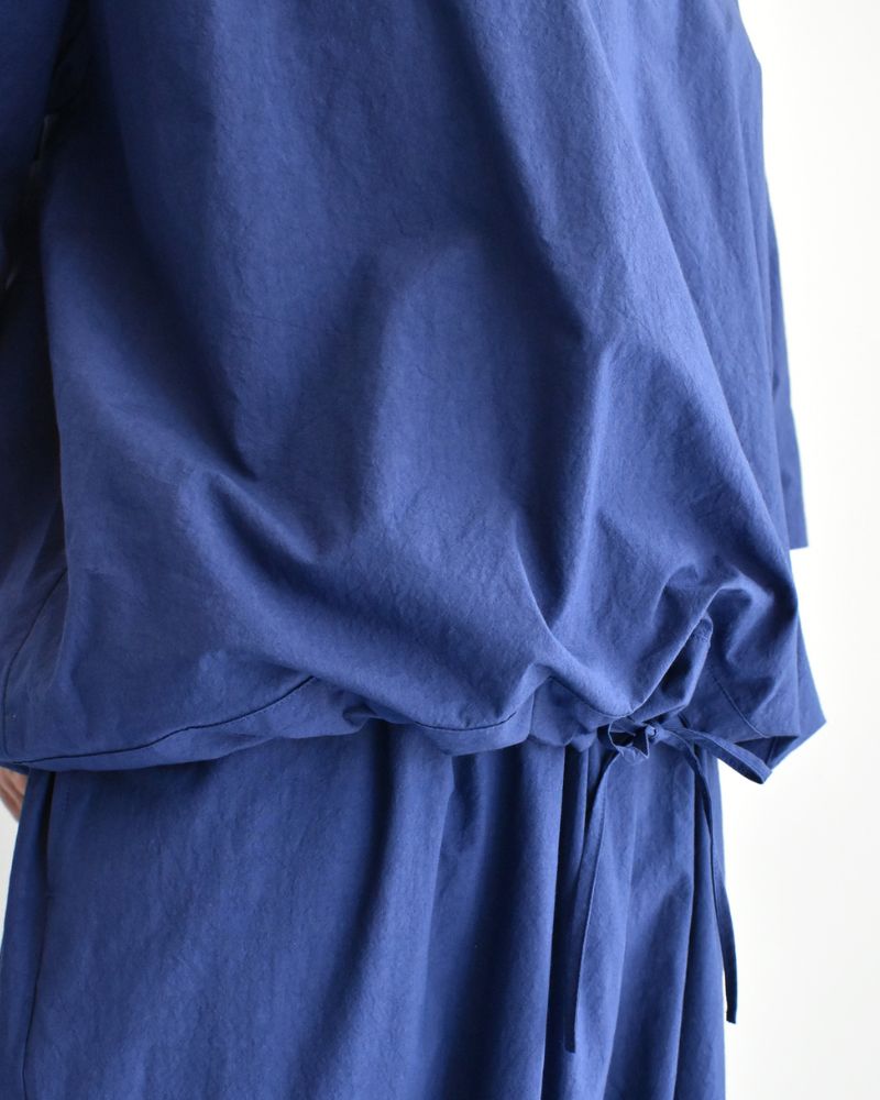 Drawstring Pullover in Blue